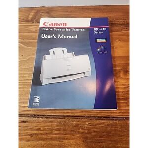 Canon‎ Color Bubble Jet Printer User's Manual BJC-240 Series Microsoft Windows